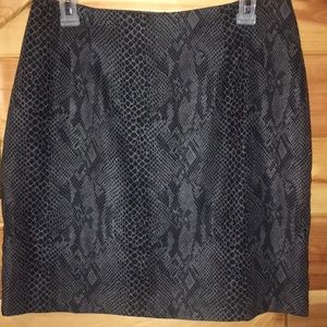 Reptile print skirt